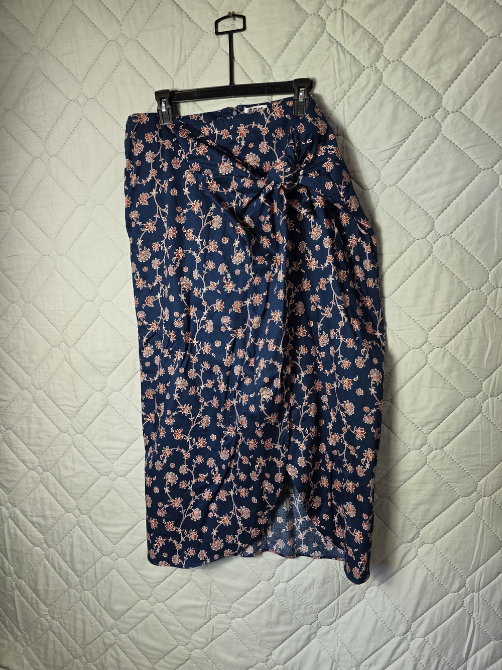 Future Collective-Jenny K Lopez Blue floral Midi skirt Sz 16